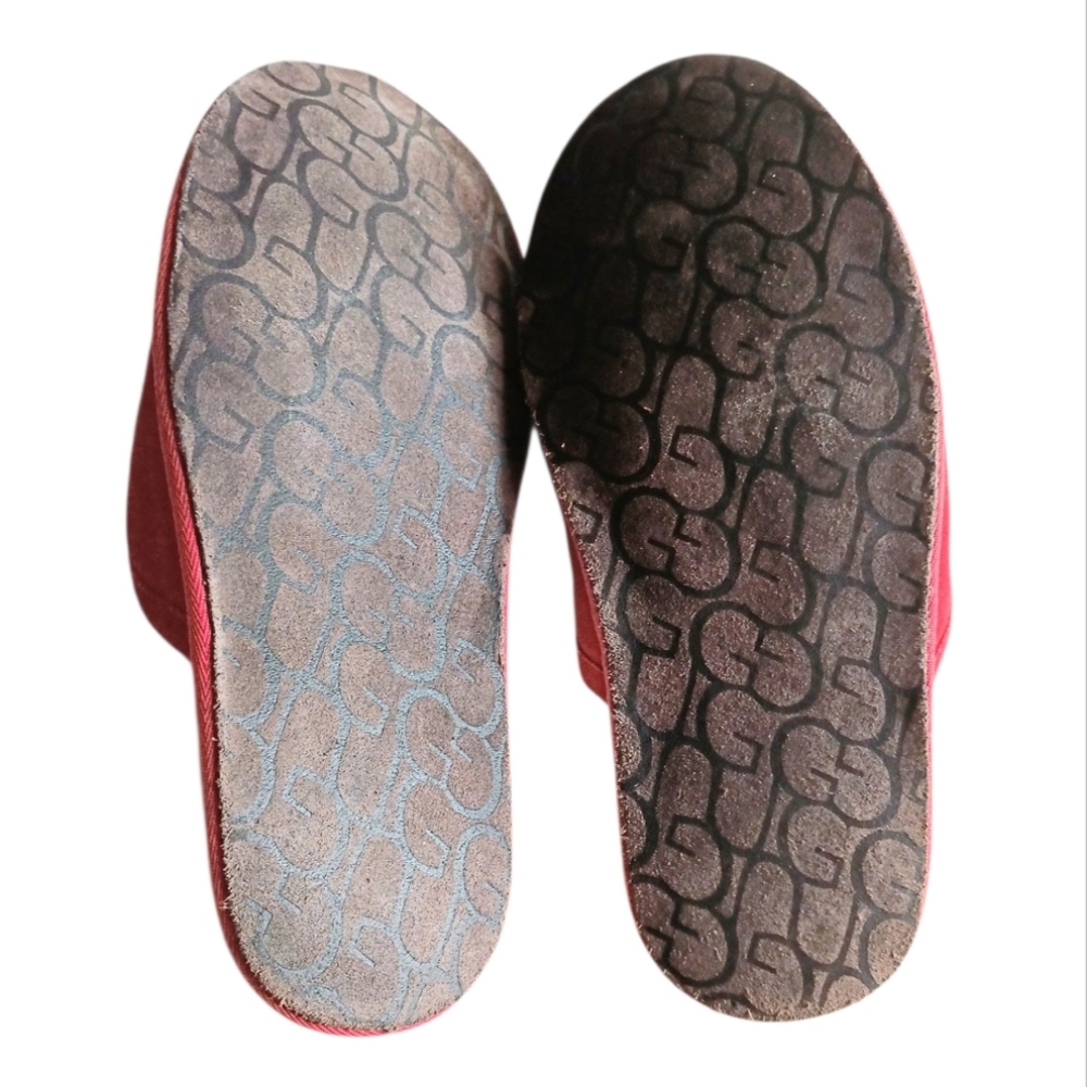 UGG Mens Scuff Slippers Samba Red Slippers Sz 10 - Picture 6 of 6